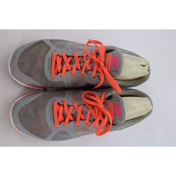Nike Flex Run Running Shoes Sneakers 642767-081 Gray Orange Women’s Size 11 - Picture 3 of 11
